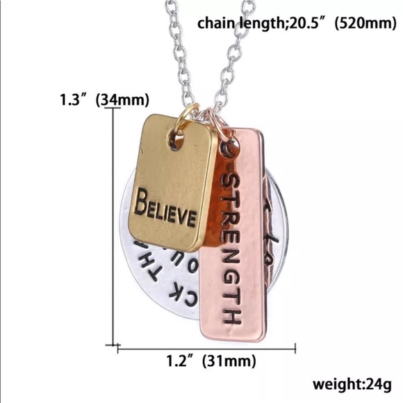 Price drop💞Motivational necklace NEW - Picture 7 of 8